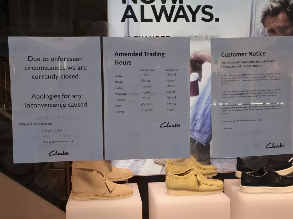 Gesloten winkel met sluiting-aankondiging wegens onvoorziene omstandigheden — bedrijfsschadeverzekering ZZP