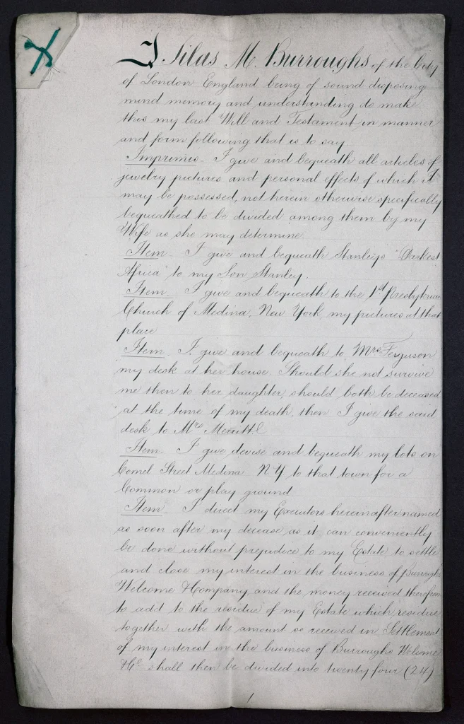 Handgeschreven testament uit 1893 als illustratie bij levensverzekering en erfbelasting