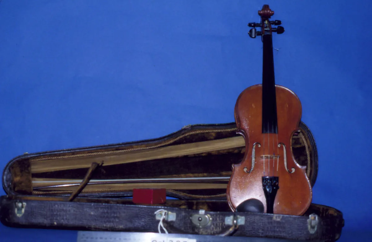 Viool met strijkstok en koffer — muziekinstrument verzekeren 2026 kostbaarheden of aparte polis